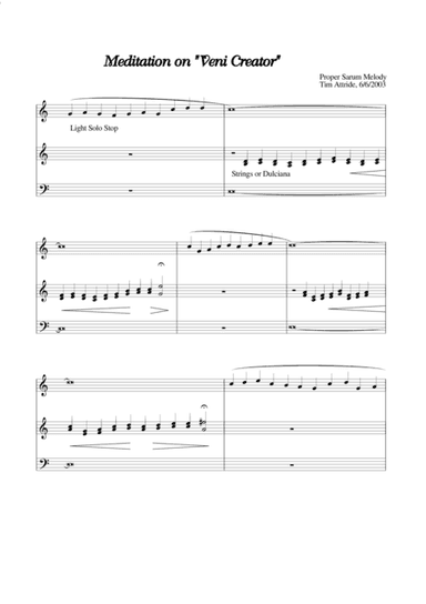 Veni Creator (arr. Tim Attride)