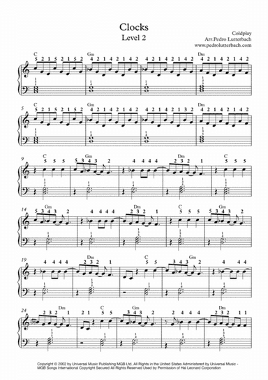 Clocks (arr. Pedro Lutterbach)