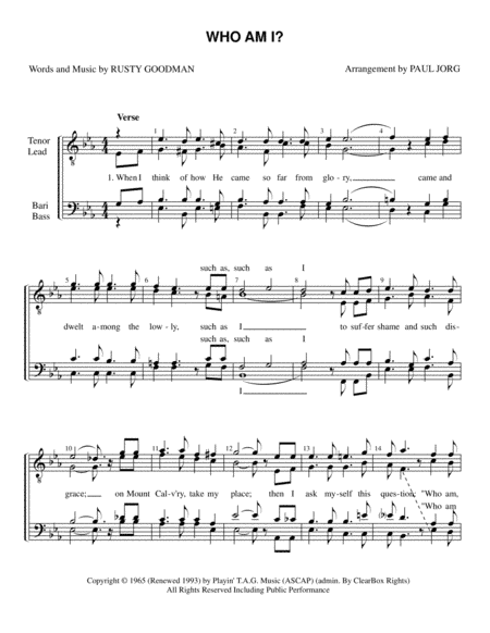 Standing In The Presence Of The King (arr. Paul A. Jorg)