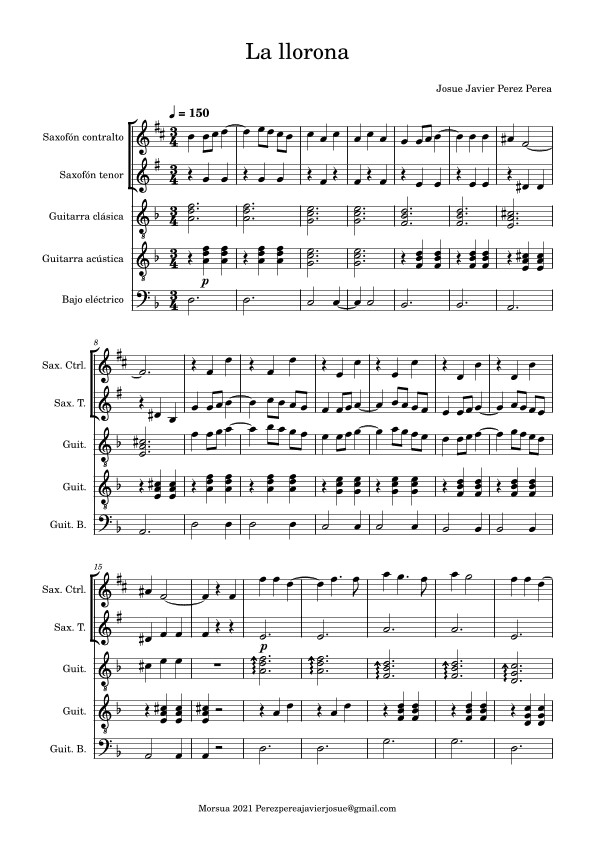 la llorona (arr. Andrés Henestrosa)