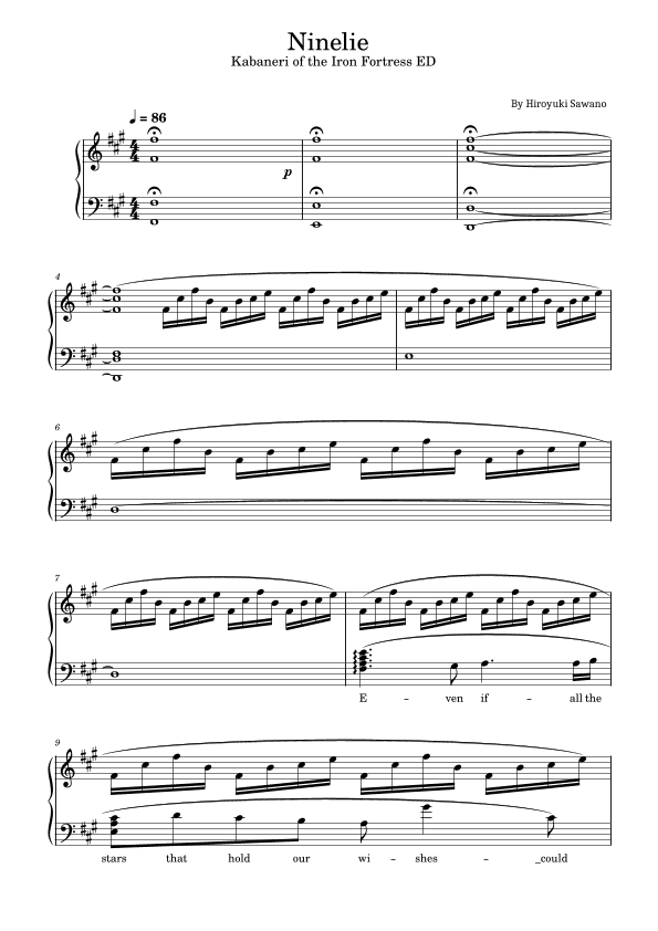 Kabaneri Seagate Ichi (arr. poon)