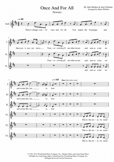 Once And For All (arr. Maria Willsher)