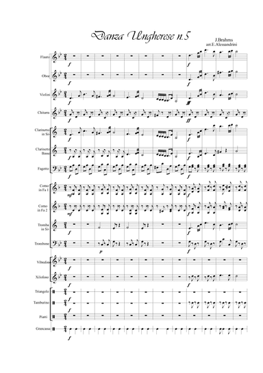 Hungarian Dance 5 (arr. Ester Alessandrini)