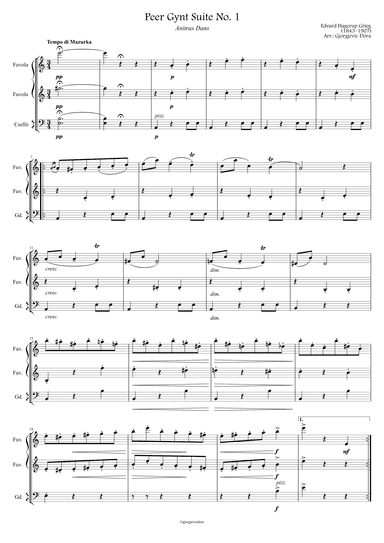 Peer Gynt, Anitra's Dance (arr. Gjorgjevic Dóra)