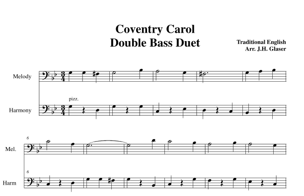 Coventry Carol (arr. Jeremy Glaser)