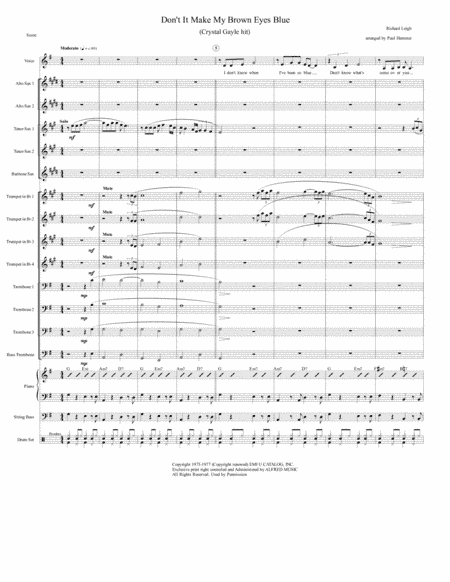 Don't It Make My Brown Eyes Blue (arr. Paul Hemmer)