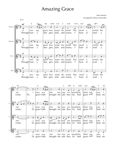 Amazing Grace (arr. Glauco Fernandes)