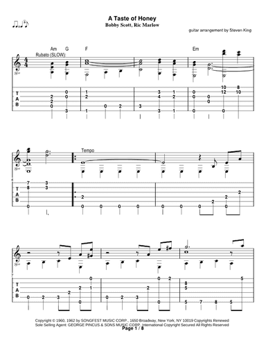 A Taste Of Honey (arr. Steven Michael King)