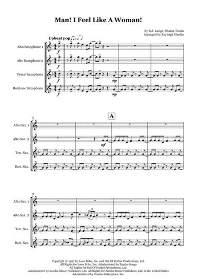 Man! I Feel Like A Woman! (arr. Kayleigh Huelin)