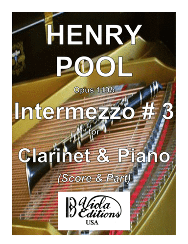 Opus 119b, Intermezzo for Clarinet & Piano (Score & Part)