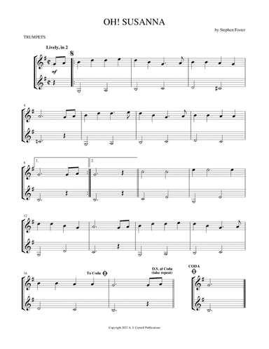 Oh! Susanna (arr. Mark Phillips)