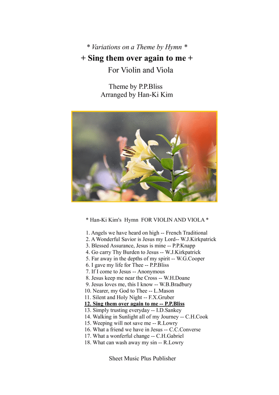 Sing them over again to me (For Violin and Viola) (arr. Han-Ki Kim)
