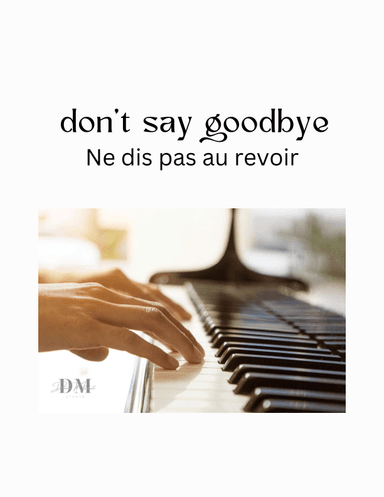 Don't say Goodbye