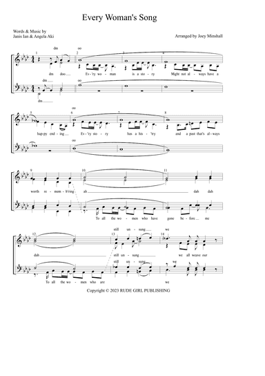 Every Woman's Song (arr. Joey Minshall)