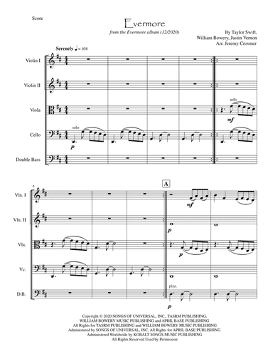 Evermore (arr. Jeremy Crosmer)
