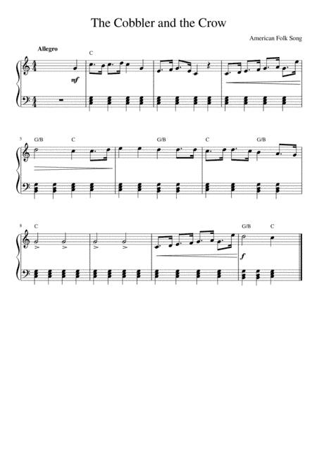 The Cobbler and the Crow (arr. Kaiserin Rebecca)