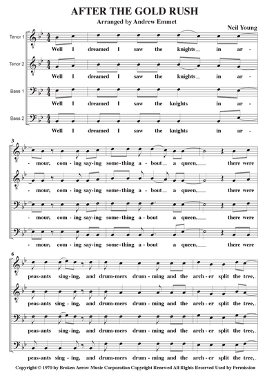 After The Gold Rush (arr. Andrew Emmet)