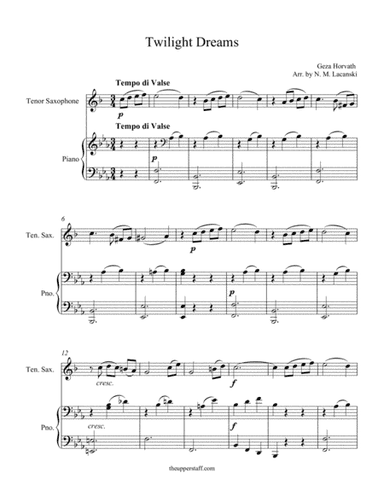 Twilight Dreams (arr. Nick Lacanski)
