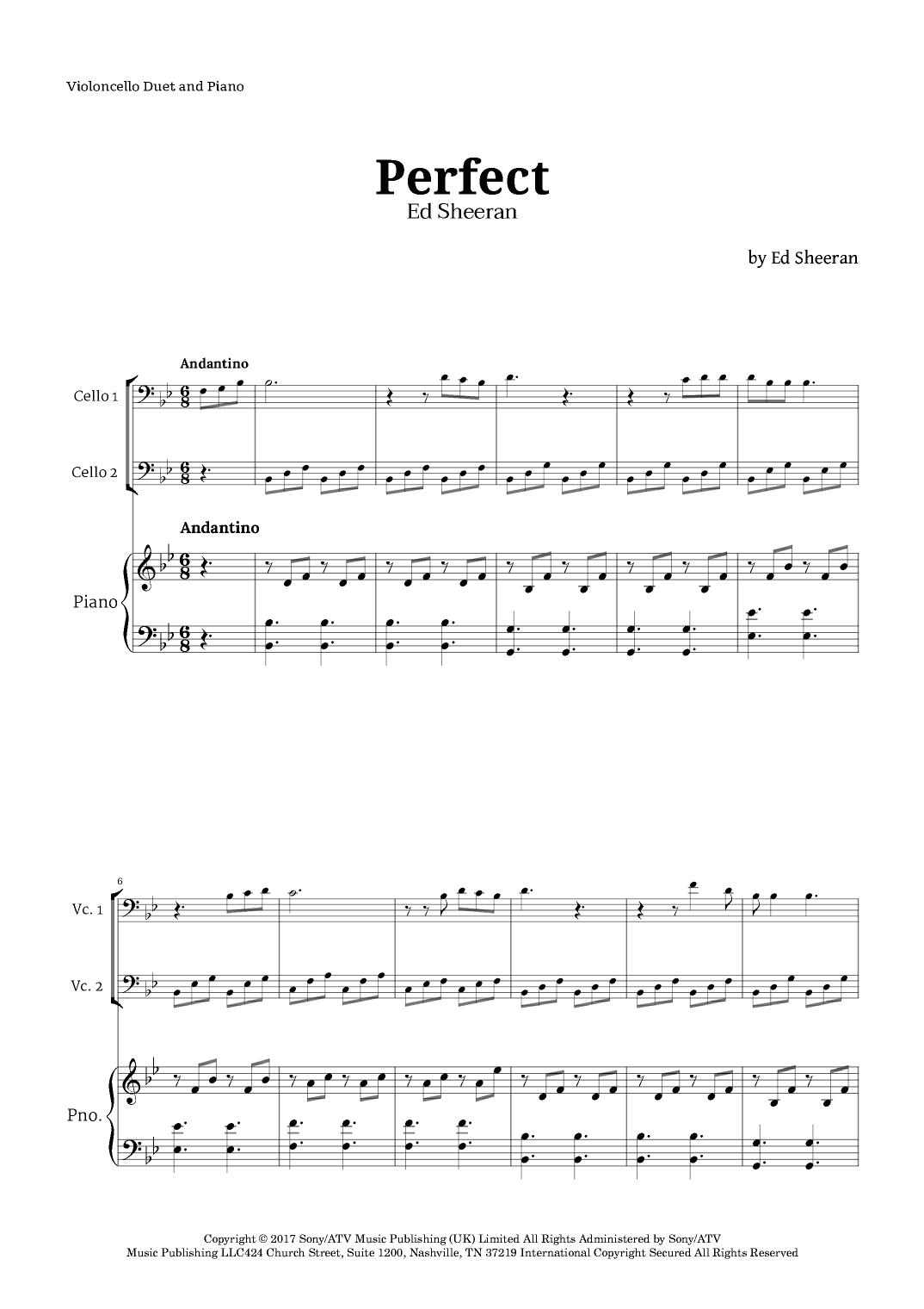 Perfect (arr. Langanho)