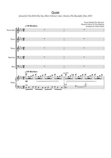 Quiet (arr. Charles Beale)