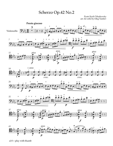 Scherzo Op.42 No.2 (arr. Oleg Vasiliev)