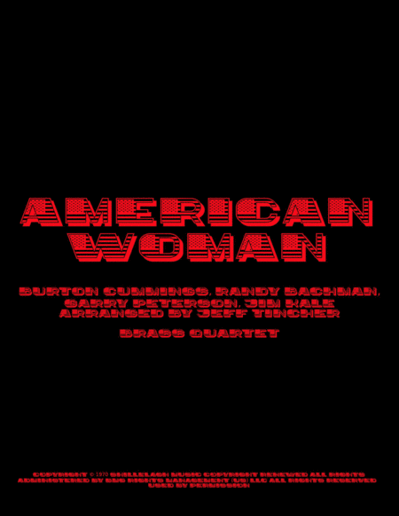 American Woman (arr. Jeff Tincher)