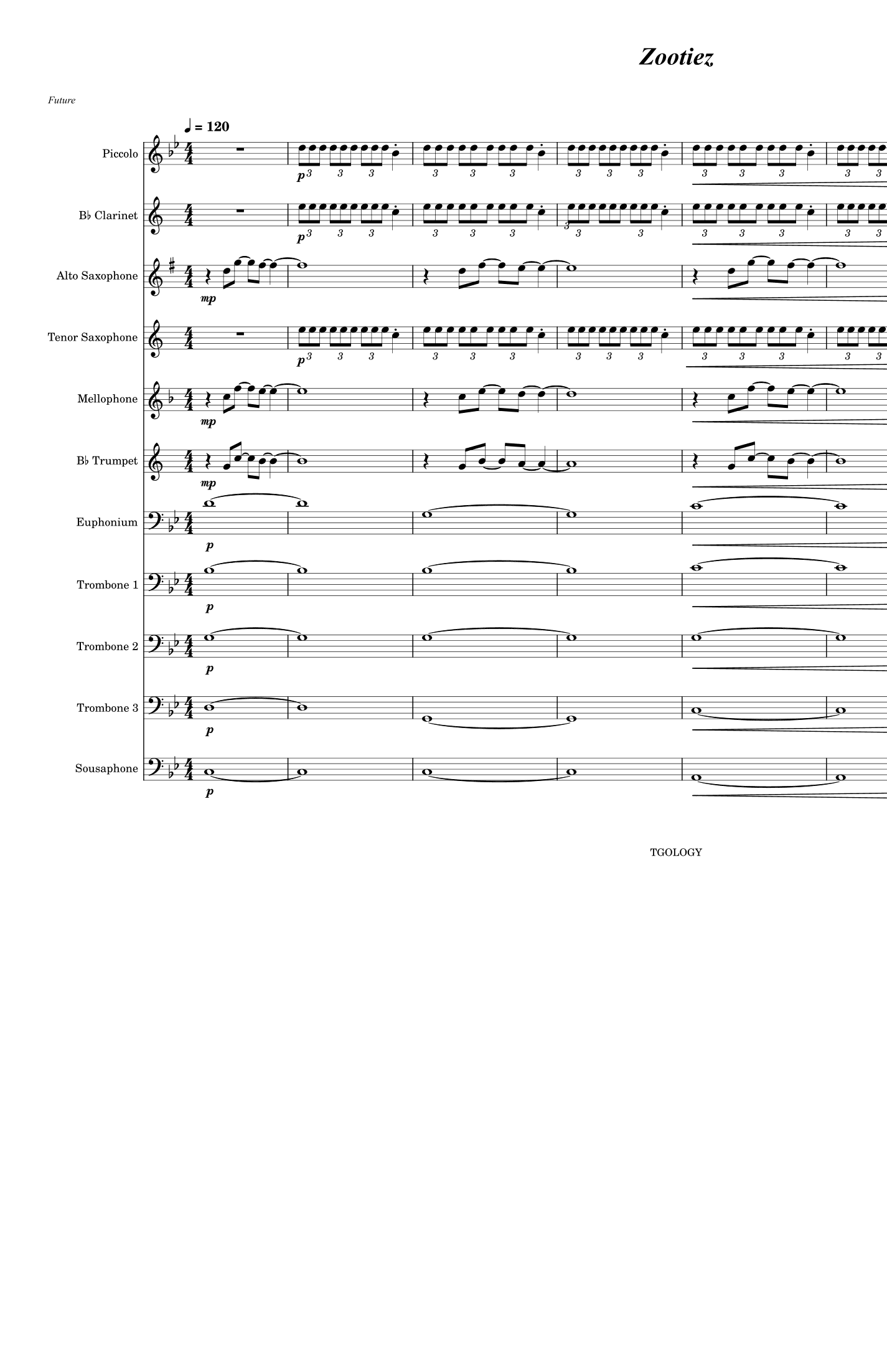 Puffin On Zooties (arr. R. Cratic)