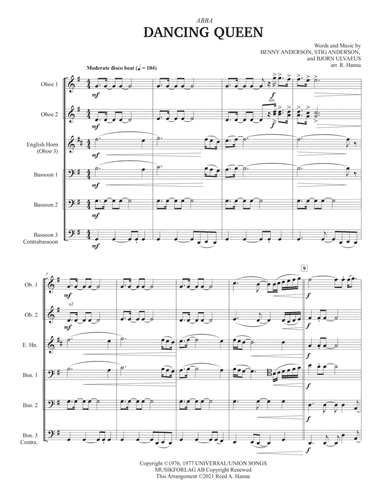 Dancing Queen (arr. Reed Hanna)