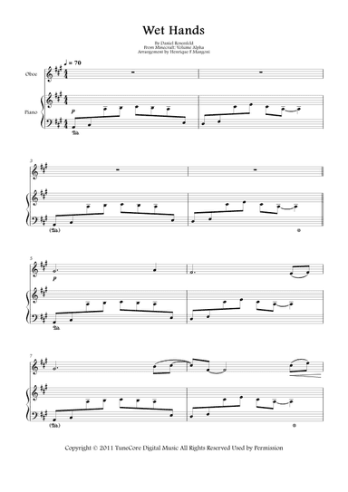 Wet Hands (arr. Henrique F Mangoni)