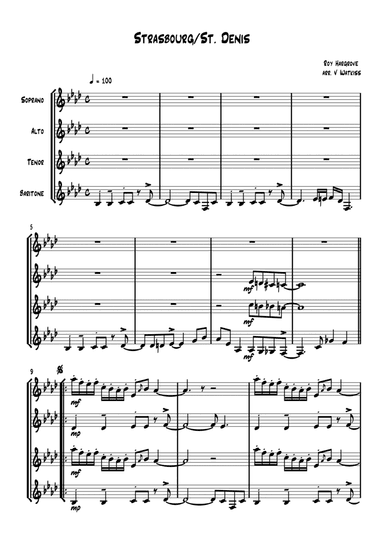 Strasbourg St. Denis (arr. Verena Watkiss)