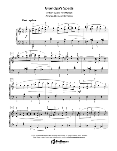 Grandpa's Spells (arr. Aron Bernstein, Hoffman Academy)