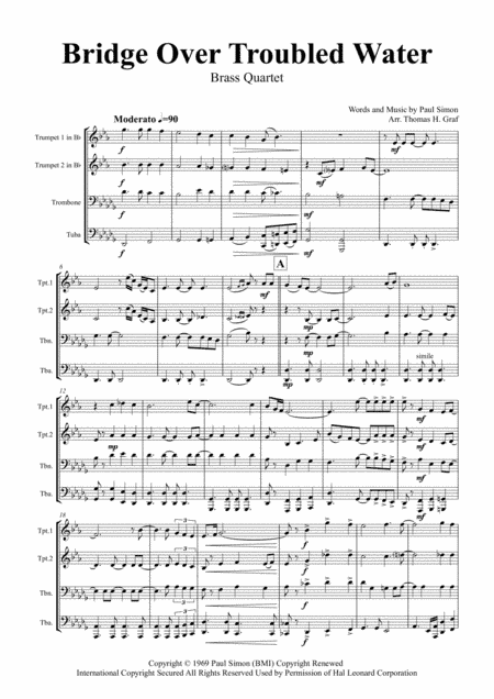 Bridge Over Troubled Water (arr. Thomas H. Graf)