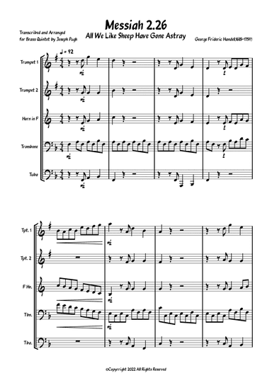 Messiah 2.26 (All We Like Sheep Have Gone Astray) (arr. Joseph Pugh)