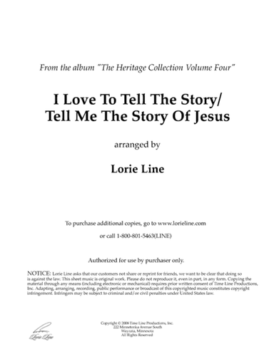 I Love To Tell The Story/Tell Me The Story Of Jesus (arr. Lorie Line)