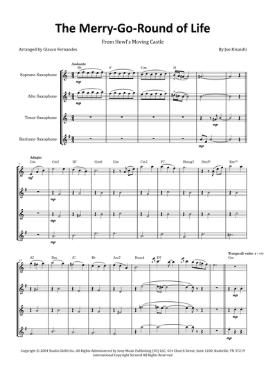 Merry-go-round Of Life (arr. Glauco Fernandes)