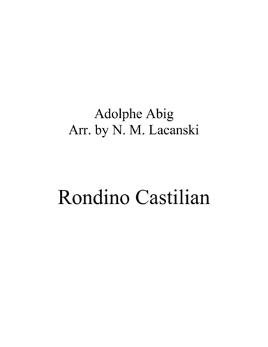 Rondo Castilian (arr. Nick Lacanski)
