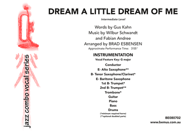 Dream A Little Dream Of Me (arr. Brad Esbensen)