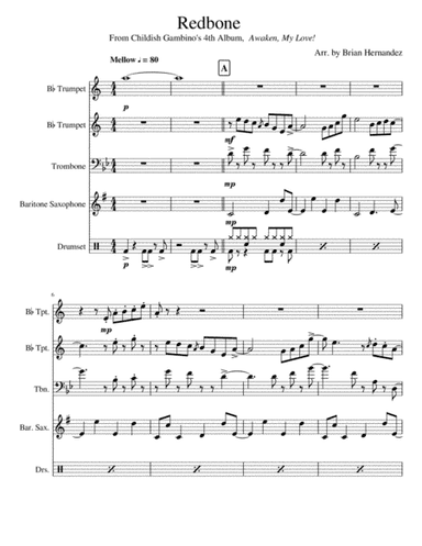 Redbone (arr. Mr. Sax-O-Beat)