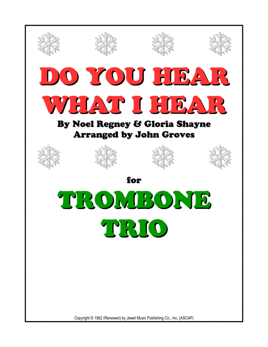 Do You Hear What I Hear (arr. John Groves)