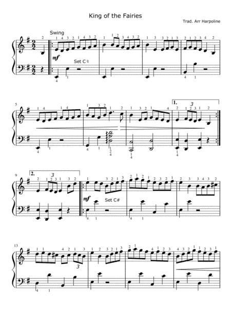 King of the Fairies (Hornpipe) (arr. Harpoline)