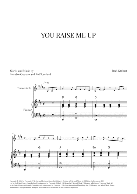 You Raise Me Up (arr. Cadenza Editions)