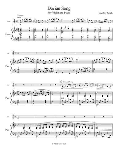 Dorian Song - for Violin and Piano