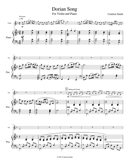 Dorian Song - for Violin and Piano