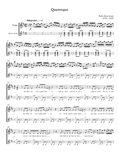 Querreque (arr. Ulises Cabrera)