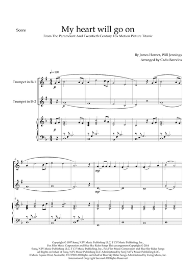 My Heart Will Go On (love Theme From 'titanic') (arr. Cadu Barcelos)