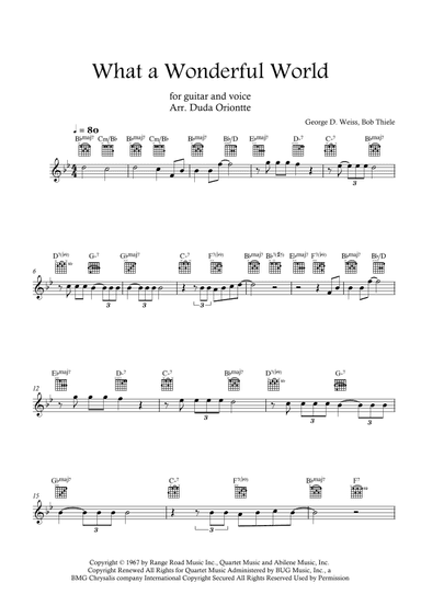 What A Wonderful World (arr. Duda Oriontte)