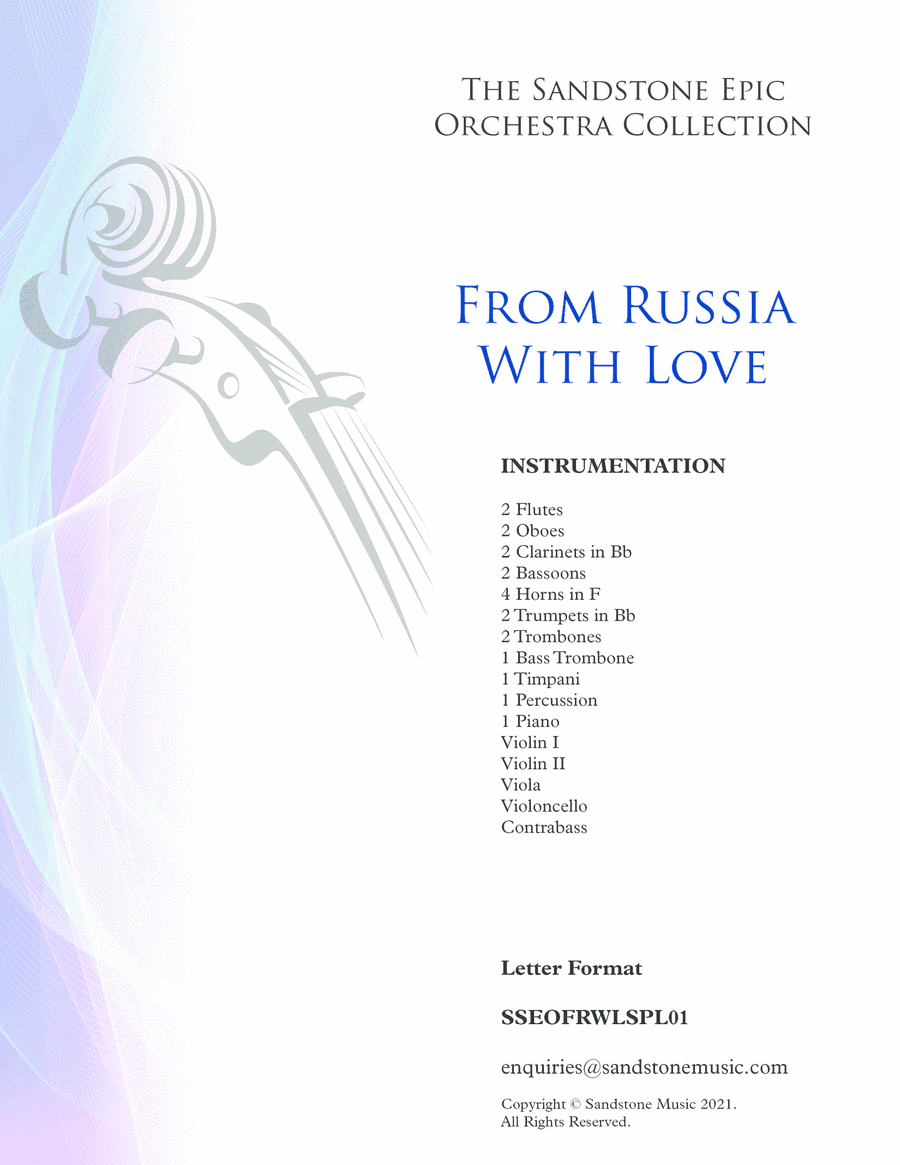 From Russia With Love (arr. Sandstone Music)