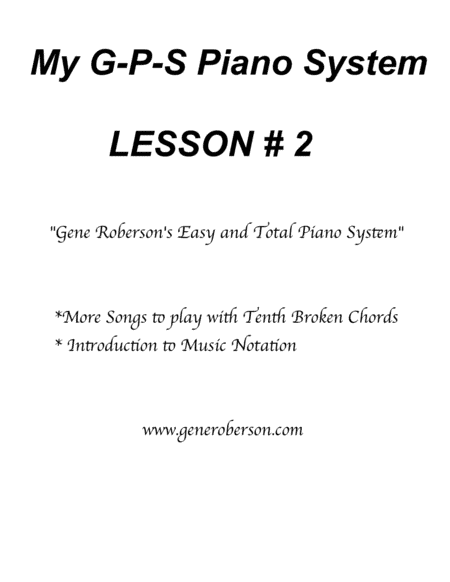 My Great Piano System Lesson #2 (arr. Gene Roberson)