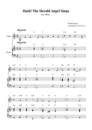 Hark! The Herald Angel Sings (arr. G.D.V.S.L.J)