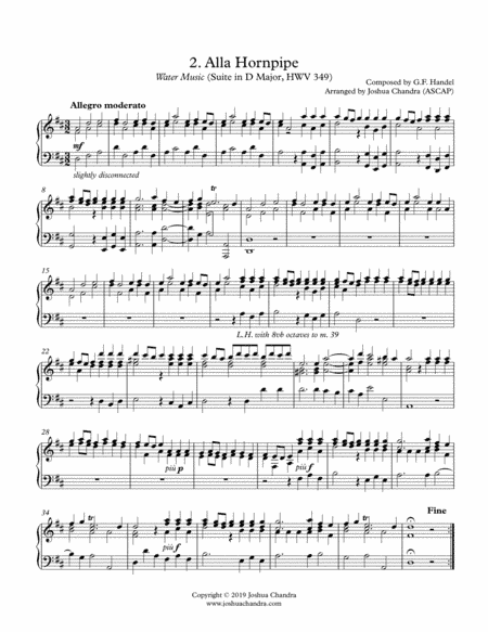 Alla Hornpipe (from Handel's Water Music, HWV 349) (arr. Joshua Chandra)